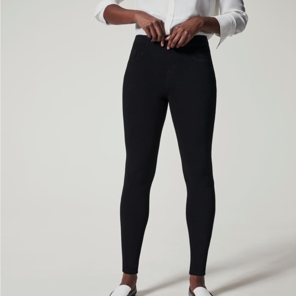 SPANX Jean-Ish Ankle Leggings - medium petite